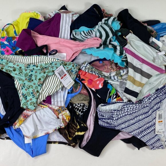 Reseller Bundle Womens Swimsuit Variety Mixed Sizes Styles 29 Piece Bundle Box C - Picture 1 of 10